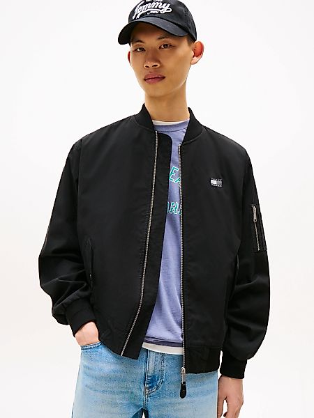 Tommy Jeans Bomberjacke "TJM COTTON BOMBER JACKET", ohne Kapuze, Fliegerjac günstig online kaufen