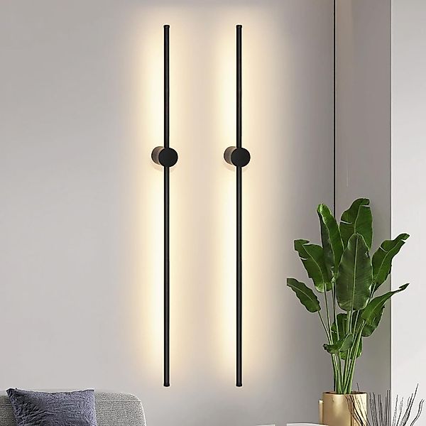 Nettlife LED Wandleuchte Schwarz innen 2ER günstig online kaufen