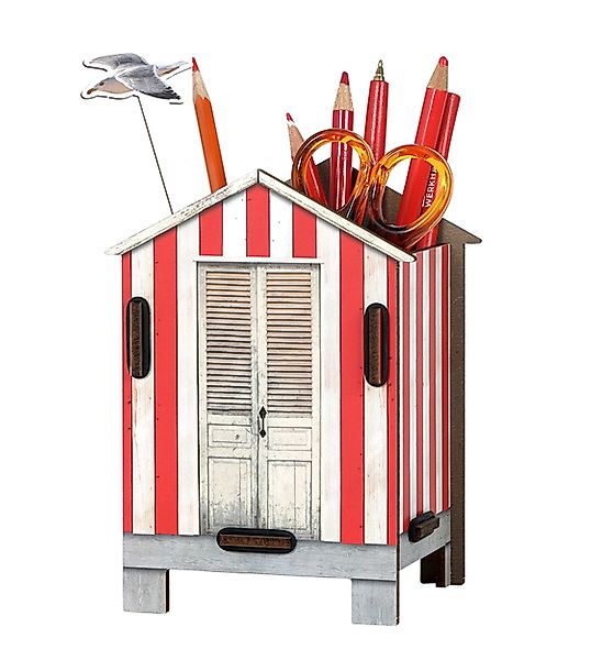 WERKHAUS® Aufbewahrungsbox Werkhaus - Stiftebox "Strandhaus" günstig online kaufen