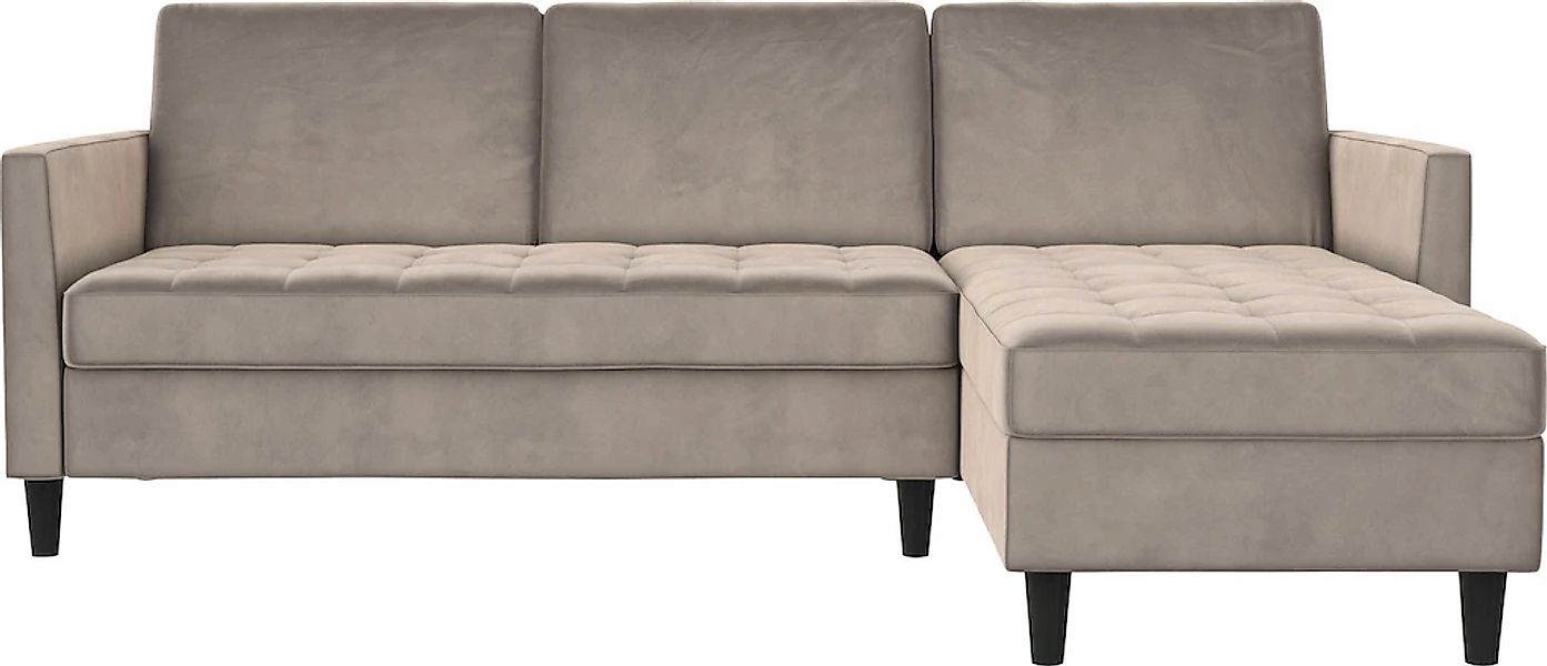 Dorel Home Ecksofa »Presley, L-Form,«, Ecksofa mit Bett-Funktion und Staura günstig online kaufen