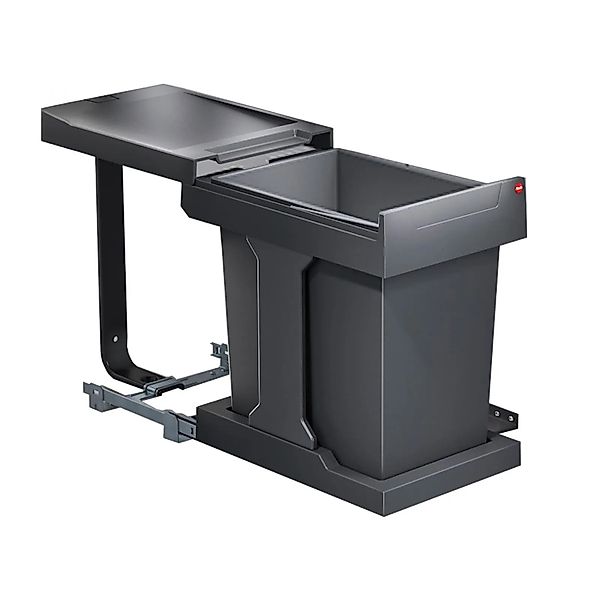 HAILO Abfallsammler Mülleimer Solo 20L Dunkelgrau mit Ausfahrautomatik 3636 günstig online kaufen