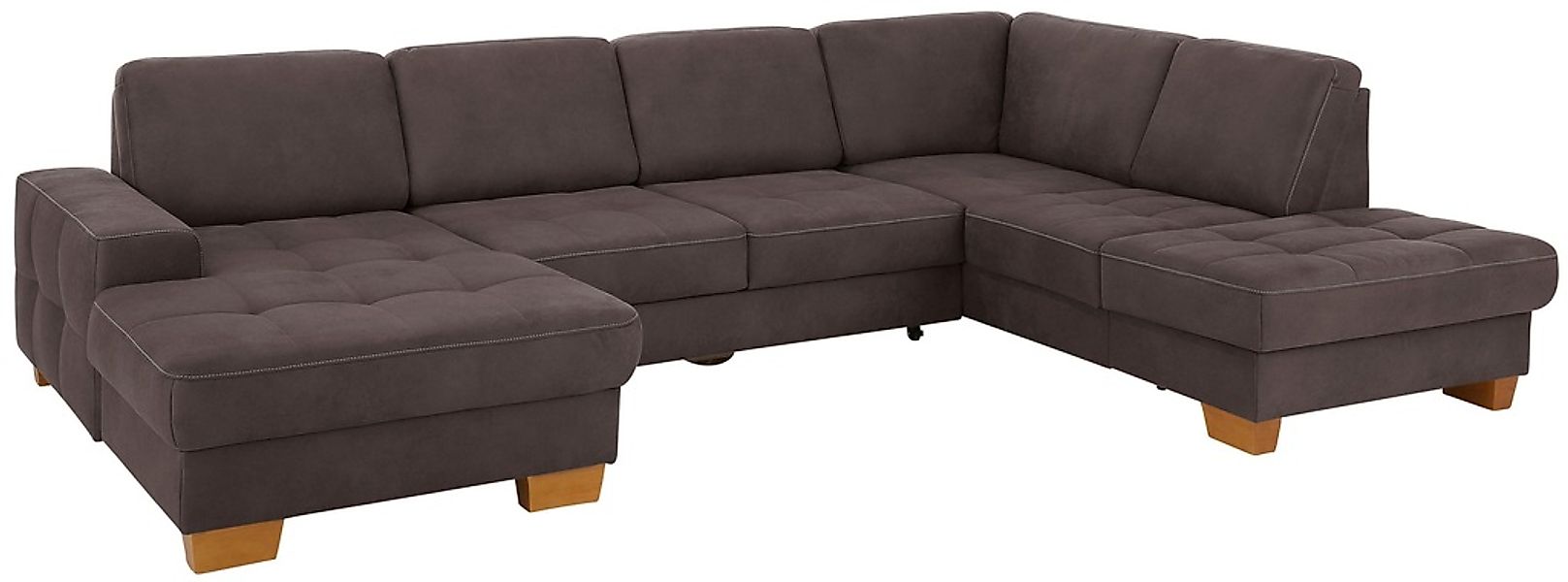 Home affaire Wohnlandschaft "Puccini U-Form", mit Federkern, Sitztiefenvers günstig online kaufen