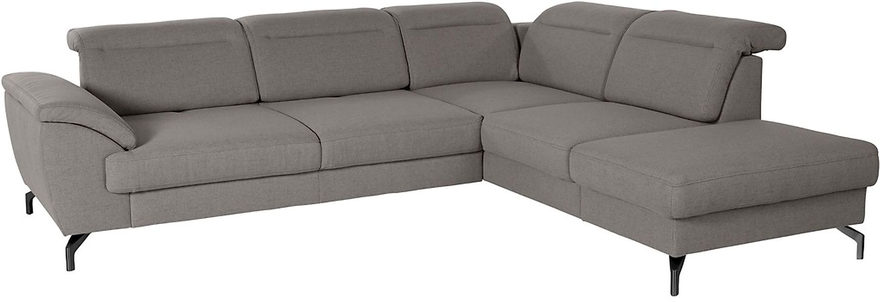 sit&more Ecksofa »Percy L-Form«, 12 cm Fußhöhe, Sitztiefenverstellung, wahl günstig online kaufen