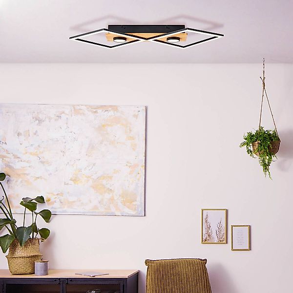 Brilliant Deckenleuchte »Woodbridge« 1 Stk. Warmweiß 3 Stufen über Wandscha günstig online kaufen