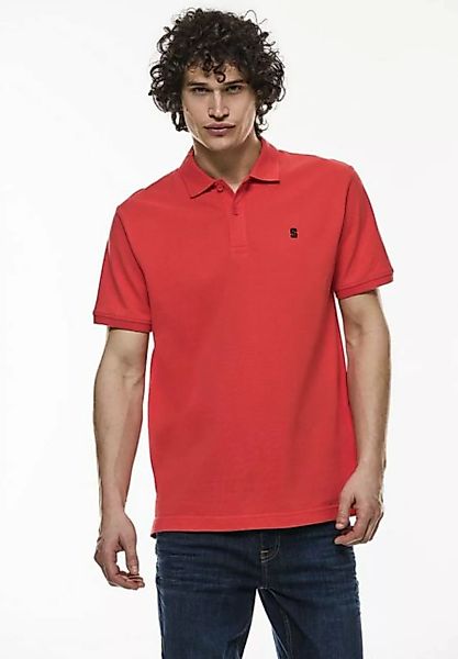 STREET ONE MEN Poloshirt in Unifarbe günstig online kaufen