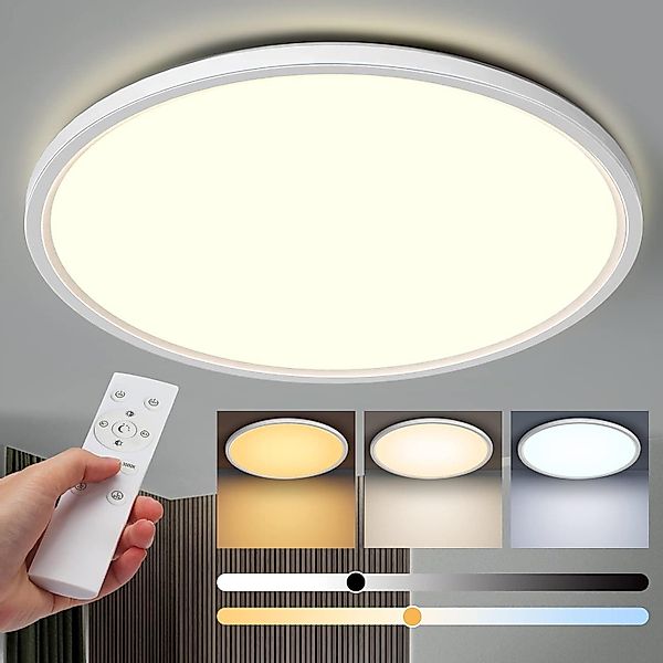 walkbee Deckenleuchte LED Deckenleuchte mit Fernbedienung,Ultra günstig online kaufen