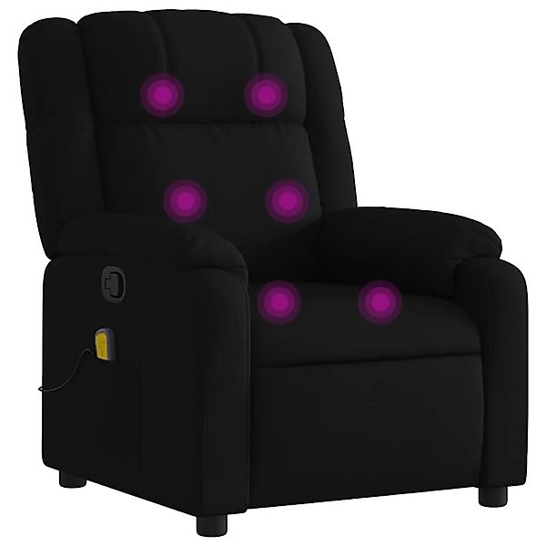 vidaXL Massage-Relaxsessel Schwarzer Stoff 3206207 günstig online kaufen
