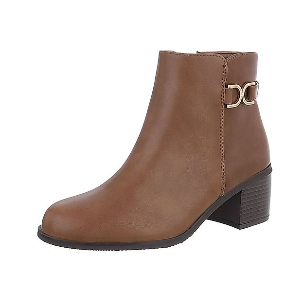 Ital-Design Damen Elegant Stiefelette (87118269) Blockabsatz Klassische Sti günstig online kaufen