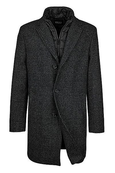 Digel Wintermantel Deus (1-tlg) Trendiges Schattenkaro, recycelter Wollmix, günstig online kaufen