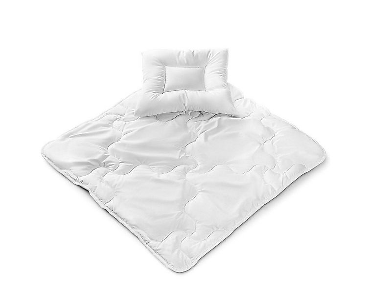 LaLoona Babybettdecke Premium Complete - Weiß, Steppbett-Set Baby Decke 80 günstig online kaufen