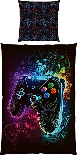 Herding Kinderbettwäsche Kinder-Wendebettwäsche "Gaming", Polyester, Microf günstig online kaufen