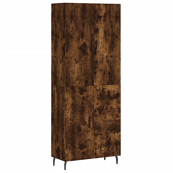 vidaXL Highboard Räuchereiche 69,5x34x180 cm Holzwerkstoff 3195920 günstig online kaufen