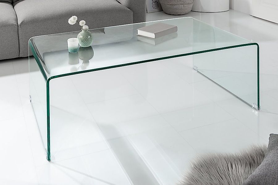 riess-ambiente Couchtisch FANTOME 110cm transparent, Wohnzimmer · Glas · ec günstig online kaufen