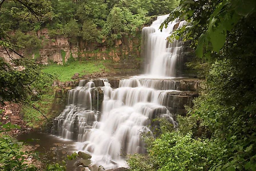 Papermoon Fototapete »Wasserfall im Wald« günstig online kaufen