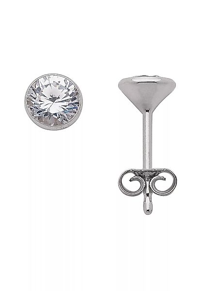Adelia´s Paar Ohrhänger "925 Silber Ohrringe Ohrstecker Ø 5,5 mm", mit Zirk günstig online kaufen