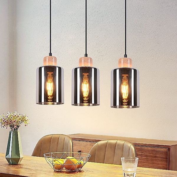 ZMH Pendelleuchte Holz Hängelampe E27 esstisch günstig online kaufen