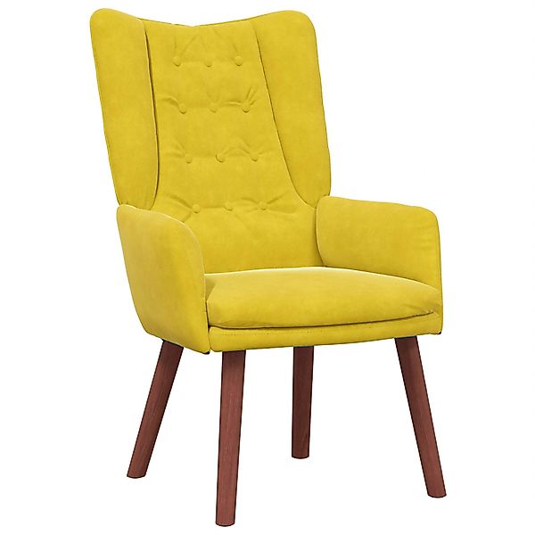 vidaXL Sessel Relaxsessel Gelb Samt (1-St) günstig online kaufen