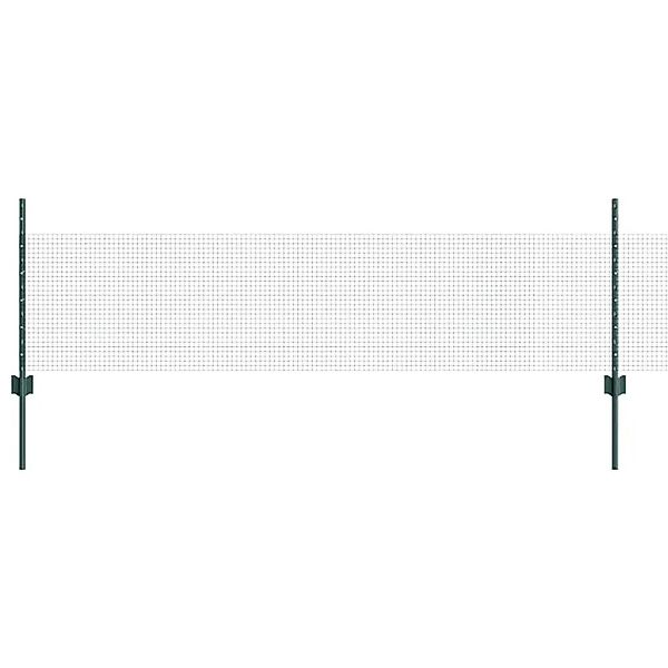 vidaXL Zaun mit Pfosten Grün 0,5 x 10 m Stahl 3336433 günstig online kaufen