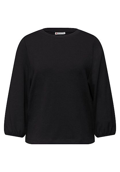 STREET ONE Langarmshirt LTD QR uni jacquard shirt günstig online kaufen