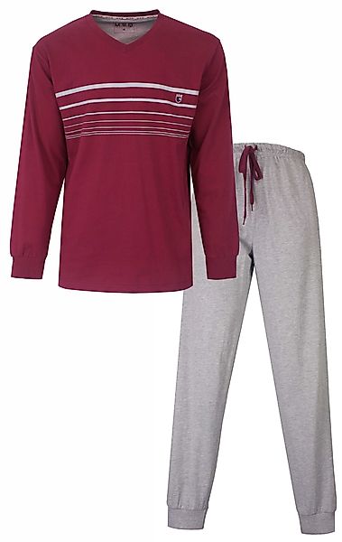 M.E.Q. Schlafanzug Herren pyjama lang mit günstig online kaufen