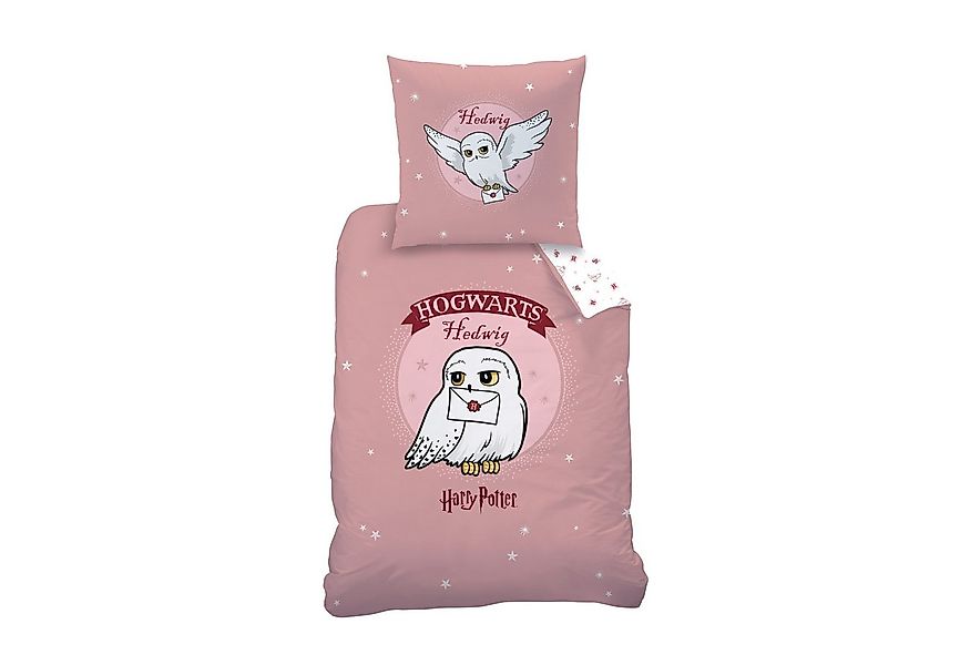 MTOnlinehandel Bettwäsche Harry Potter "Fly Hedwig" Renforcé in 135x200 + 8 günstig online kaufen