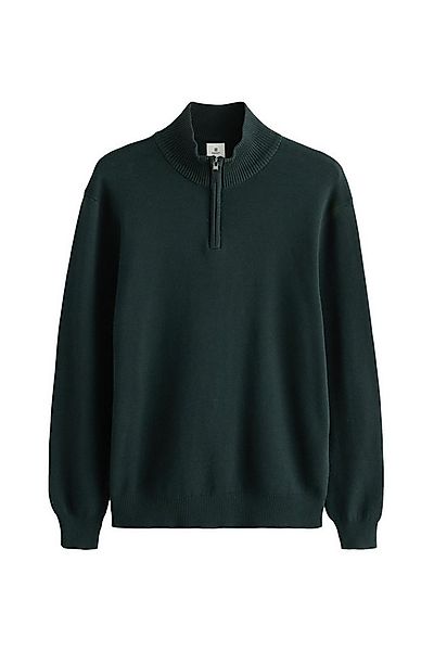 Next Strickpullover Regular Fit Premium Einfarbiger Troyer (1-tlg) günstig online kaufen