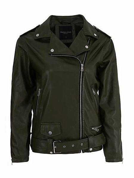 Freshlions Lederimitatjacke Freshlions Leather Zipper Jacket schwarz XL günstig online kaufen