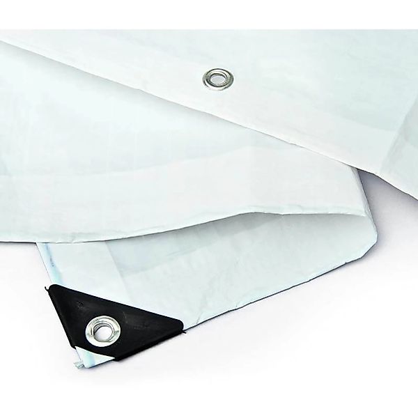 Noor Bauzaunplane Profi 176 cm x 341 cm Weiß günstig online kaufen