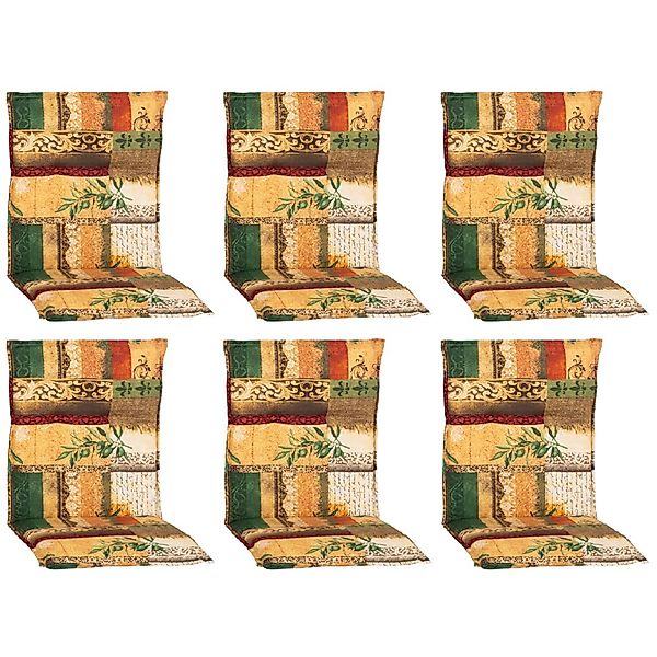 Beo Sitzauflage Niedriglehner Glasgow 6er Set Beige-Natur günstig online kaufen