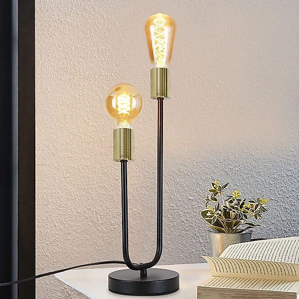 Nettlife Tischleuchte Schwarz Vintage E27 Metall günstig online kaufen