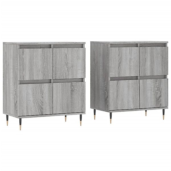 vidaXL Sideboards 2 Stk Grau Sonoma Holzwerkstoff 3190171 günstig online kaufen