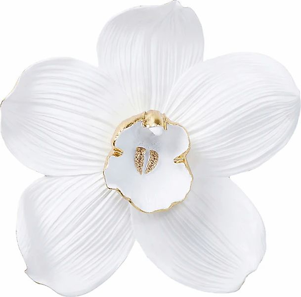 Kare Design Wanddekoobjekt »Wandschmuck Orchid Weiß 54cm« günstig online kaufen