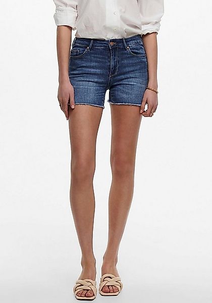 ONLY Jeansshorts ONLBLUSH – Jeansshorts mit fransigem Saum Abriebeffekte, m günstig online kaufen