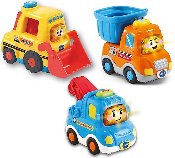 Vtech® Spielzeug-Auto Tut Tut Baby Flitzer - 3er Set Baustellenfahrzeuge, ( günstig online kaufen