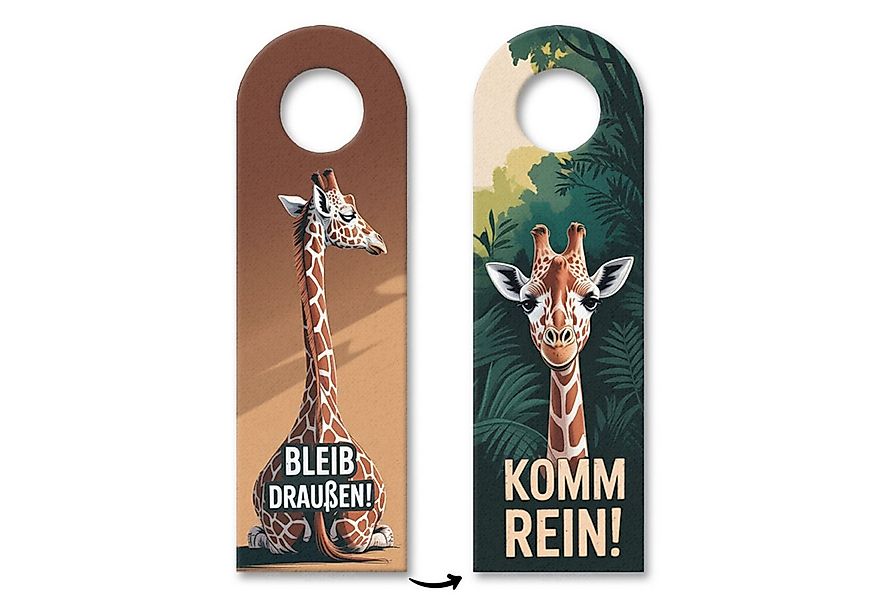 speecheese Dekohänger Bleib draussen Komm rein Giraffen Türhänger günstig online kaufen