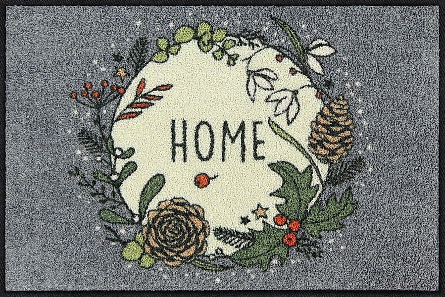 Salonloewe Fußmatte Fußmatte "Winter Home", eckig, Höhe: 7 mm, Motiv günstig online kaufen