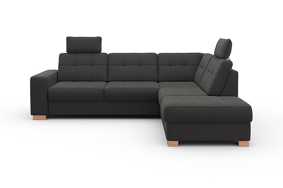 sit&more Ecksofa "Quincy L-Form" wahlweise mit Bettfunktion und Bettkasten günstig online kaufen