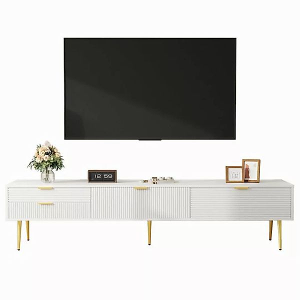 Refined Living TV-Schrank Lowboard mit Schubladen und Türen,Wohnzimmermöbel günstig online kaufen