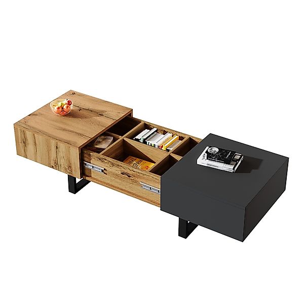 MODFU Couchtisch Wohnzimmertisch (Multifunktionaler verschiebbarer Couchtis günstig online kaufen