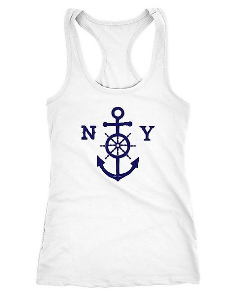 Neverless Tanktop Damen Tank-Top Anker Steuerrad Anchor Wheel günstig online kaufen