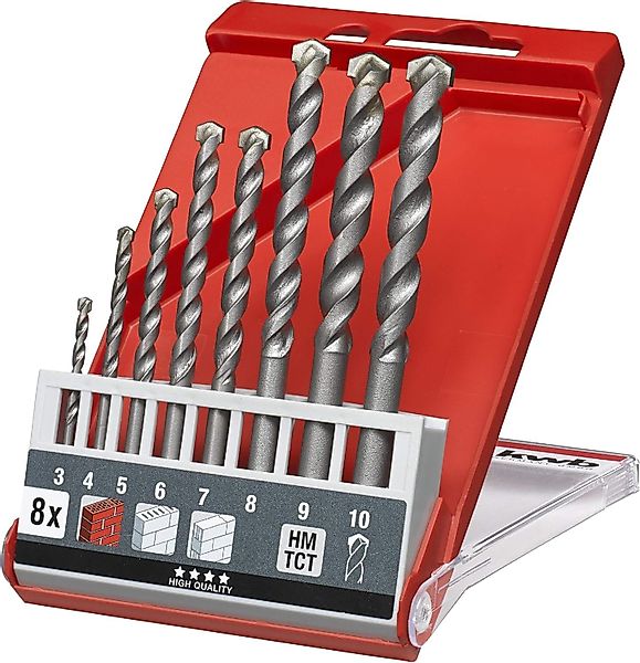 kwb Bohrer- und Bit-Set, HM-Betonbohr. Kass.3-10, günstig online kaufen