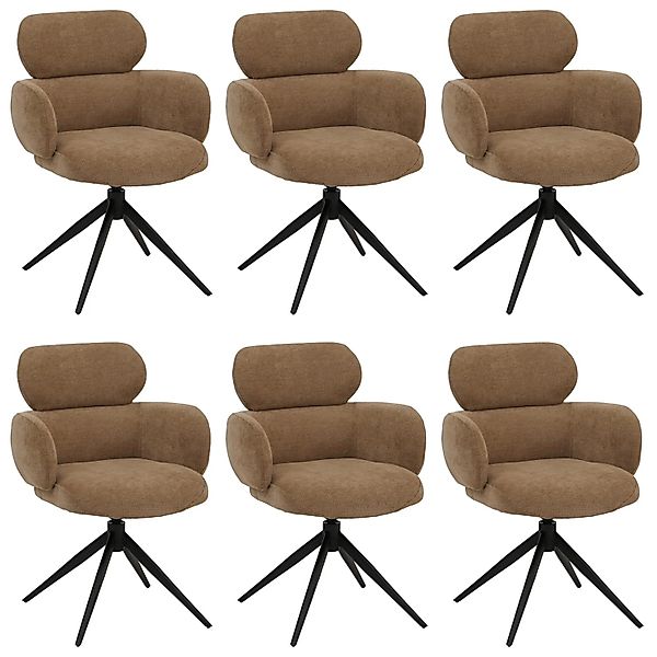 MCW Esszimmerstuhl O77 6er-Set Hellbraun günstig online kaufen