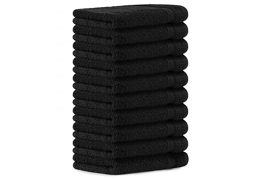 Luckytowel Gästehandtücher 30x50cm mit Aufhänger - Oeko-TEX Gästetücher Set günstig online kaufen