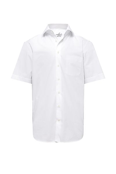 Kurzarm Twill Hemd Comfort Fit weiß günstig online kaufen
