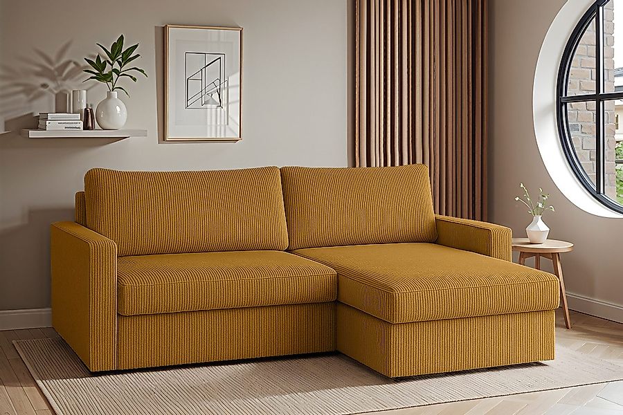 Friderik-EU Ecksofa mit Schlaffunktion und Bettkasten, günstig online kaufen