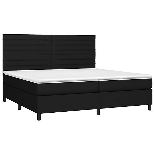 vidaXL Boxspringbett mit Matratze Schwarz 200x200 cm Stoff 3141883 günstig online kaufen