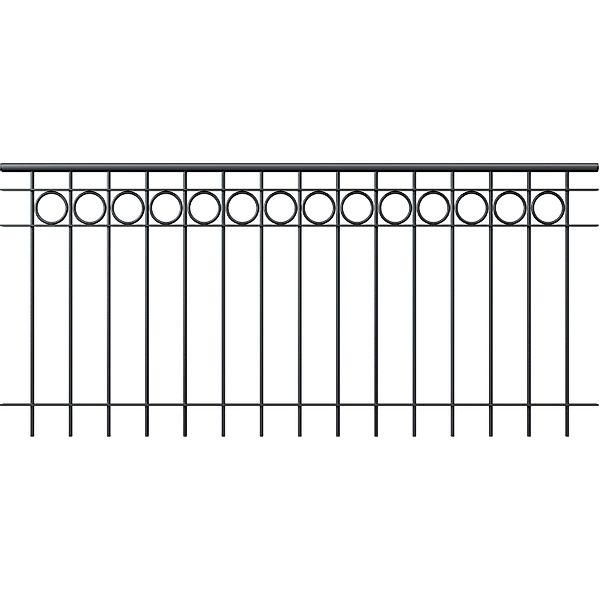 Eleo Metallgeländer Belluno 90 cm x 96 cm pulverbeschichtet Anthrazit günstig online kaufen