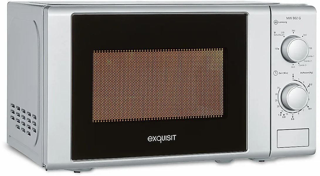 exquisit Mikrowelle "MW 900-030G silber" Grill  Mikrowelle 1050 W günstig online kaufen