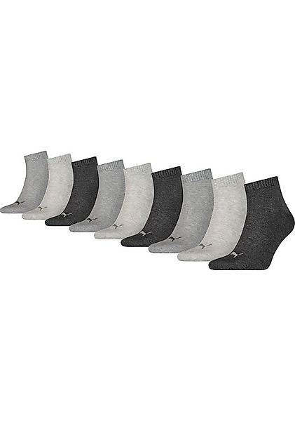PUMA Kurzsocken (9-Paar) mit Rippenbündchen, elastisch günstig online kaufen