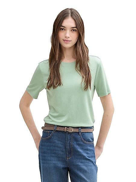 TOM TAILOR Denim Rundhalsshirt mit Rundhalsausschnitt günstig online kaufen